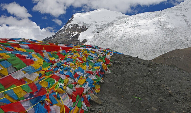 holidays to tibet - karola glacier